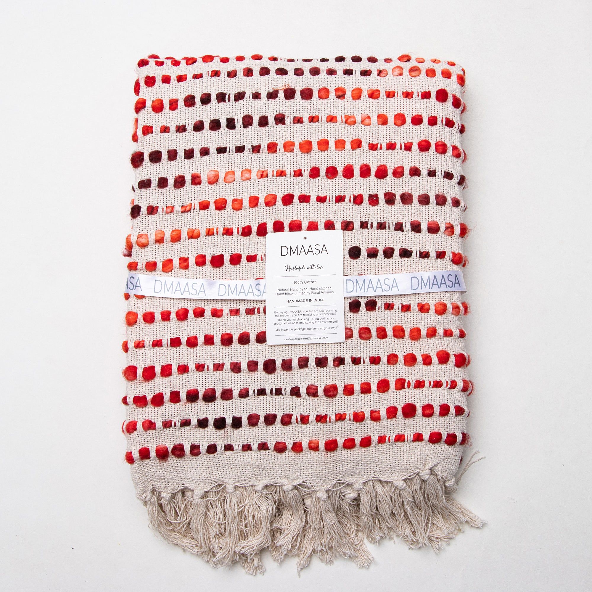 Premium Quality Multicolor Soft Cotton Throws Blanket For Couch